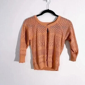 💥 Rampage Y2K crochet metallic cardigan Small